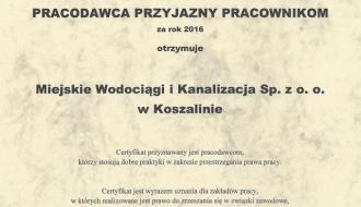 Jesteśmy PRACODAWCĄ PRZYJAZNYM PRACOWNIKOM!